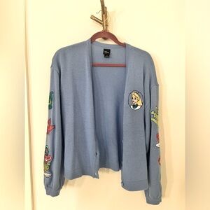 Designer Disney Sweater Cardigan Alice in Wonderland